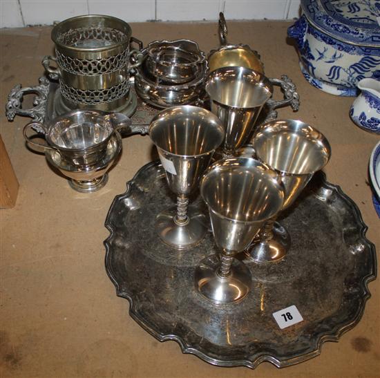 Collection of silver plate